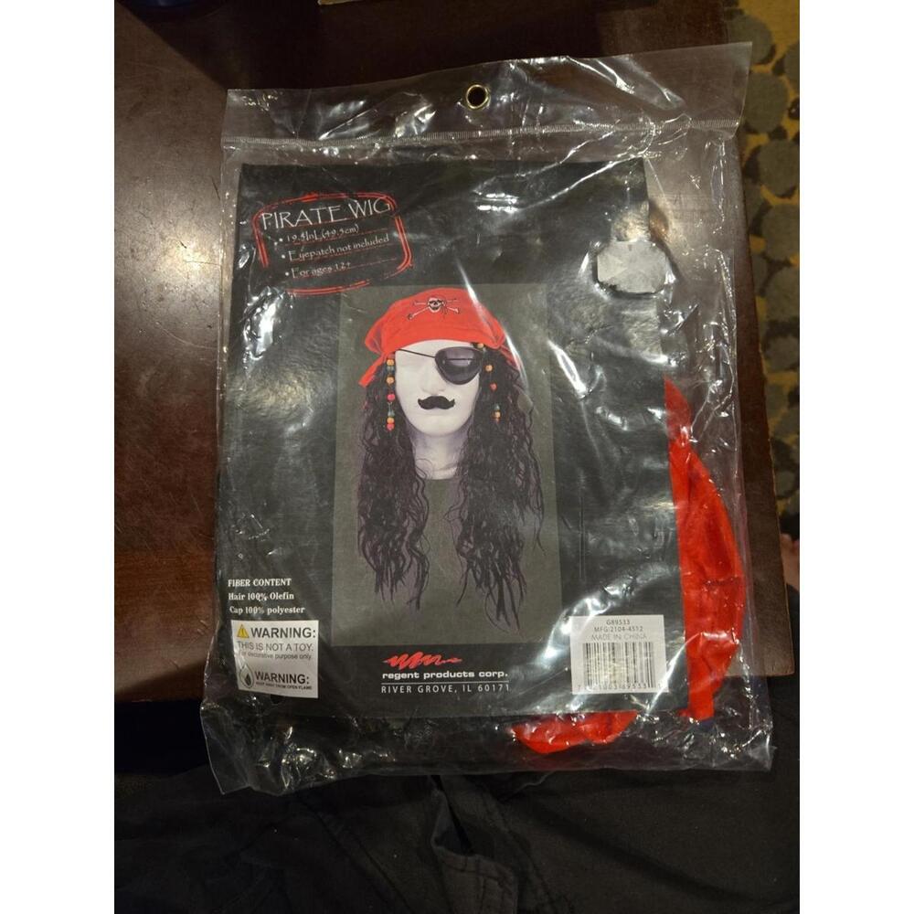 Pirate Wig - Black - Halloween Accessories